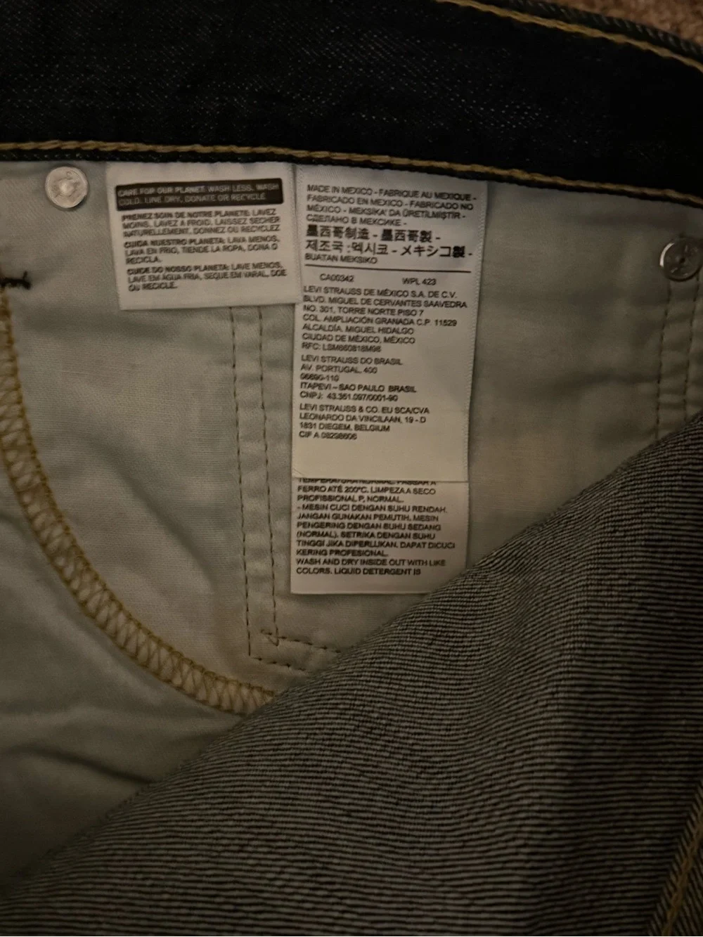 Levi's Men's Dark Indigo Straight Jeans
